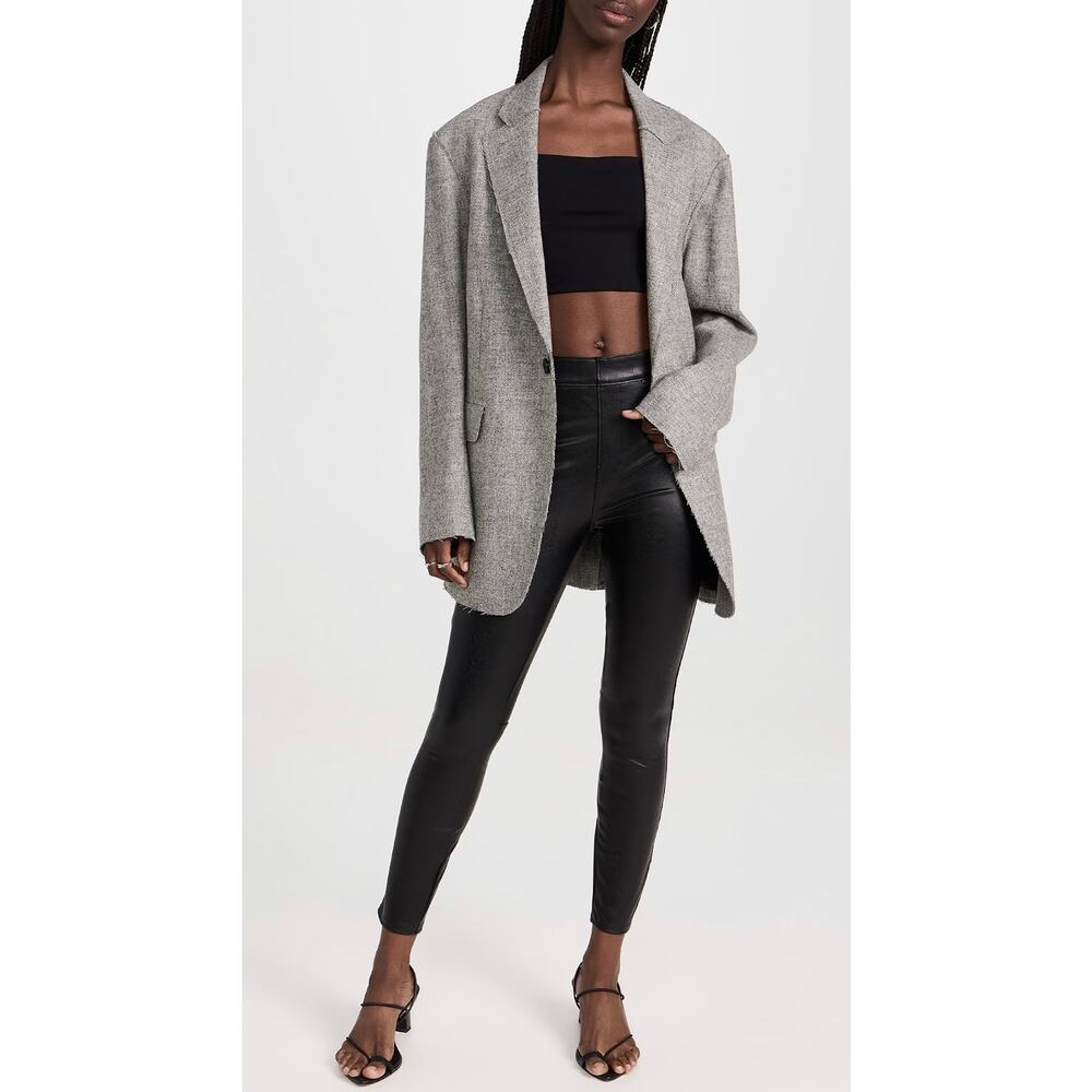 SPANX Faux Leather Like Ankle Skinny Pants, L - Picture 4 of 8